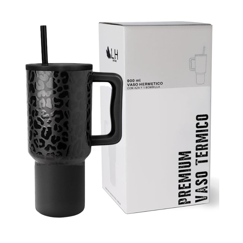 Vaso Térmico Premium 900 ml Negro con Di